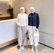 Celana Barrel Pants Wanita High Waist | Celana Kulot Wide Pants Streetwear Casual | Celana Panjang W