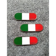 Oval emblem stainless steel plate italy vespa