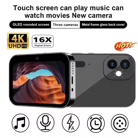 D6 4K HD Digital Camera 64MP 3.0'' Touch Screen Triple Lens Video Recorder Portable Outdoor Sport 27