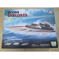 Ready Stock 🇲🇾🇲🇾🇲🇾 - Wltoys WL912 2.4G 2CH Ocean Explorer Remote Control Boat Brushless Max Speed 35