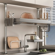 Indomitable Kitchen Shelf Sink Rack Drain Rack Dishwashing Sink Sink Vegetable Washing Basin Above D