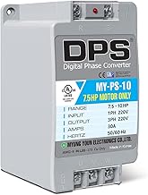 DPS 10HP MY-PS-10 Used for 7.5HP(5.5kW) 23A Motor, Single to 3 Phase Converter, 1 DPS Must Be Used f