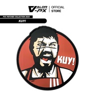 VALOR PX-PVC Patches-KUY Velcro Patch Size 7.7cm x 7.5cm Attach To A Shirt Hat Bag