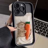 Rabbit And Carrot Pattern Soft Case Oppo Reno 5 3 6 7 7Z 8 8Z Case Oppo Reno8T Case Oppo F9 F11 F21Pro Case Oppo Find X3 Lite a1x Holiday Gift Fashion Silicone TPU Soft Shell