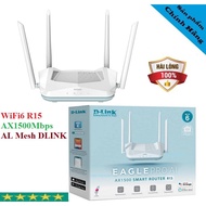 DLink AX1500Mbps R15 Lan Gigabit High Speed WiFi6 Router, Al Mesh Type 4 Antennas