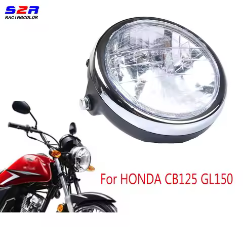 S2R Headlights Classic Round Moto Headlight Headlamp for HONDA CB125 GL150 CB 125 GL 150 Motorcycle 