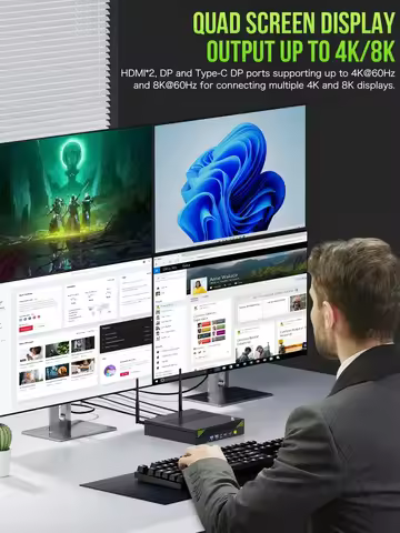 2025 GMKtec K10 MINI PC 13th Core i9-13900HK Win11Pro 2*DDR5 3*PCIE SSD WIFI6 BT5.2 2.5G Lan Desktop
