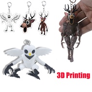 Roblox 99 Nights in The Forest Acrylic Keychain Deer Owl Action Figure 3D Toy Decor for Kids and Fan