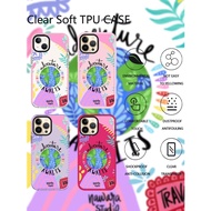 Nawara Studio Alma Viajera Purple series Simple Clear Soft TPU iPhone Case For iPhone 16 15 14 13 12