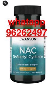 化痰 止咳 消炎 100 膠囊裝 NAC 乙醯半胱氨酸 N-Acetyl Cysteine (保健提升肝腎﹑肺功能, 皮肌炎，牛皮癬，消炎化膿痰和去斑去黑色素,  更有效地降低血糖,  600mg N