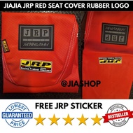 JIA JRP RED SEAT COVER FOR YAMAHA AEROX 155 MOTORCYCLE JRP SEAT COVER RUBBER LOGO ETIKETA