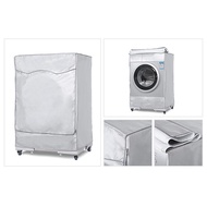 [ISHOWSG] Silver Washing Machine Cover Waterproof washer Cover for Front Load Washer/Dryer