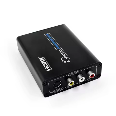 HD to RCA AV+S Video Converter Adapter HDMI2AV 1080P HD Video Converter Box HD Multimedia Interface