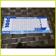 ┓ ❍ ✙ ☜ 2pcs Ipon Chart Guide Sticker Label Peso Sense Ipon Challenge Photopaper Sticker A5 size