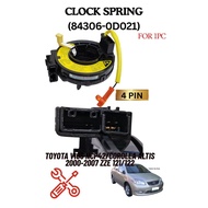 Airbag Spiral Cable Clock Spring Toyota Vios NCP42/Corolla Altis 2000-2007 ZZE121/122 (84306-0D021)