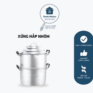 [Genuine] 1kg sticky rice steamer, 2 kg of Manh Hung aluminum rice can cook 1 or 2 pounds of rice si