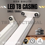 LED T8 Casing Fitting led T8 Single Casing 2ft 4ft 2 feet 4 feet Casing Fluorescent light Lampu Kali