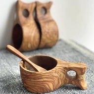 手工橄欖木Kuksa露營杯