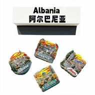 Balgan Peninsula Albania Travel Commemorative Fashion Premium Three-Dimensional Decorative Magnet Re