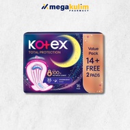 Kotex Overnight Wing Pads 35cm (14+2s/Pack)
