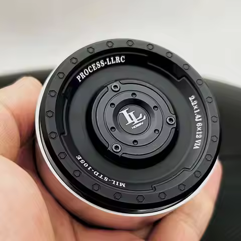2.2inch weighted carved metal wheel hub for 1/10 RC Crawler Car AXIAL SCX10 RC4WD TRX4 Defender RC4W