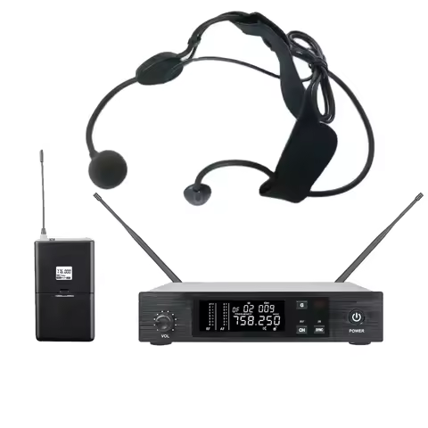 Advanced MiCWL D100 ME3 Headset Wireless Microphone Complete System QLXD1 Bodypack with MKE3 HeadWea