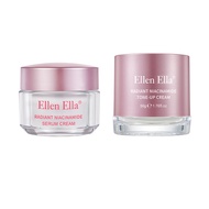 Ellen Ella Tinted Sunscreen Cream Anti Aging Cream Niacinamide Serum Cream Whitening Combo