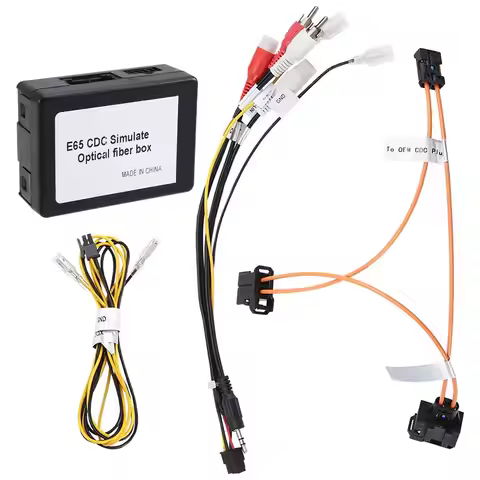 For BMW 7Series E65 E66 E68 2002-2008 Car Fiber Optic Audio Decoder/Power Supply Cable/Connecting Ca