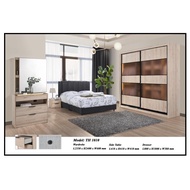 🔥100% Melamine 🔥Almari Baju TH Wardrobe 5 / 6 X 8FT TH1010