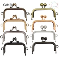 CAMELLI Purse Clasp Frame, Metal Vintage Purse Frame Kiss Clasp, Bag Hardware Purse Frame DIY Craft