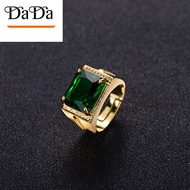 916 original gold cincin lelaki batu original Emerald ring for men style