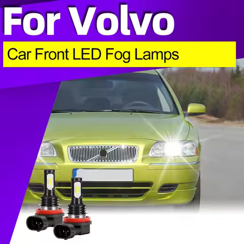 2x 12V H8 H11 High Quality CSP 3570 6000K LED Fog Light Bulbs Canbus For Volvo C70 S40 S80 V70 XC70 