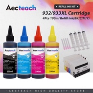 new Refillable Ink Cartridge For HP 932 933 932XL 933XL Officejet 7110 7612 6700 6100 6600 7610 + 4 