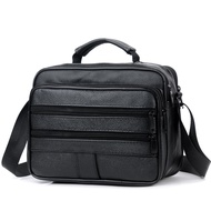 New Casual Men's Business Genuine Leather Male Handbag black Men Messenger Bag men's briefcases bag Crossbody bag