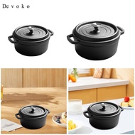 Devoko Cast Iron Dutch Oven Pot with Lid, Double Ear Casserole Dish for Cooking