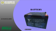 ECODRIVE BATTERY 12 VOLTS 12 AMPS