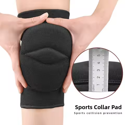 1 Pair Thickening Sponge Sports Knee Pads Anti Collision Brace Support Dance Knee Pads Yoga Breathab