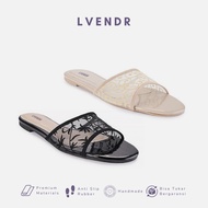 Lvend | Giselle Sandals Flat Women Slippers Women Slides Brocade