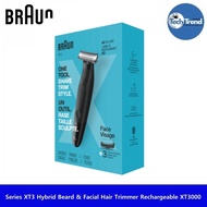 [Braun] Series XT3 Hybrid Beard & Facial Hair Trimmer Rechargeable XT3000 เครื่องโกนหนวด เล็มหนวดเคร