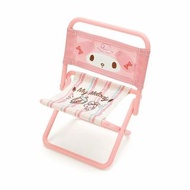 Japan Sanrio - My Melody 日版 迷你 沙灘 折疊椅 摺櫈 擺設 美樂蒂 2022年 (露營系列)