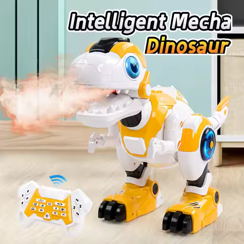 Programmable Touch-sense Music Song RC Dinosaur Robot 67CM Large Simulation Spray Walking Remote Con