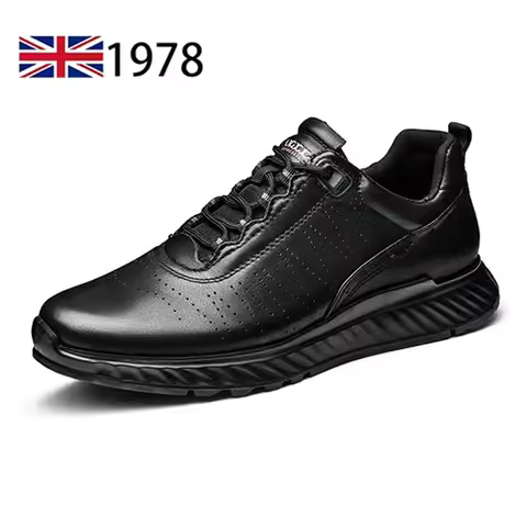 Genuine Leather Treking Shoes Mens Casual Shoes Business Brand Male Footwear Soft Comfortable Walk S