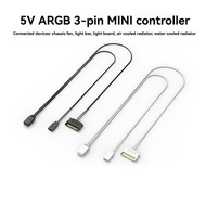 to ARGB Lighting Power Adapter Cable Computer ARGB Controller  to ARGB Reset Power Cable PC Manual R
