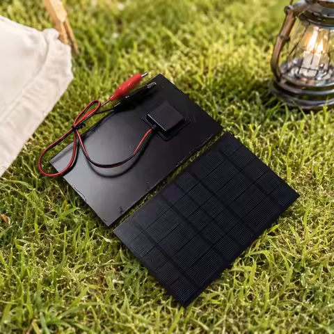 2.5W 5V Mini Solar Panel Polycrystalline Solar Chargers 3.7V-5V Solar Battery Charger for Camping Hi