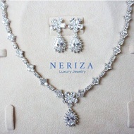 Neriza Jewelry/ เครื่องประดับเจ้าสาวเพชรสังเคราะห์ประกายเทียบเท่าเพชรแท้ จัดส่งฟรีพร้อมกล่อง NSW037