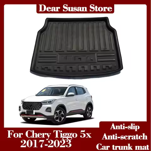 Car Rear Trunk Mat for Chery Tiggo 5x 4 3 Pro DR 5.0 2017~2023 MVM X55 Anti-wear Watertight Mat Carg