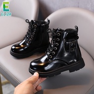 ES children's Martin boots PU leather girls' boots British style boys' short boots for children's single boots