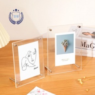 Advertising Nail Crystal Acrylic Photo Frame Swing Table b4 A4 Certificate Honor Certificate Frame A