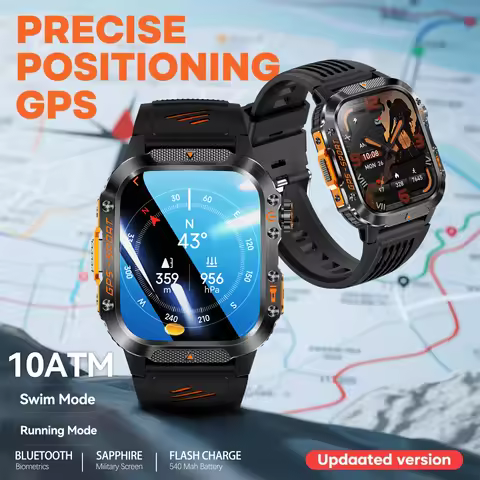 2025 Original TANK T3 Ultra GPS Smart Watch Men 3ATM Waterproof Smartwatch HD AMOLED 1000mAh Fitness