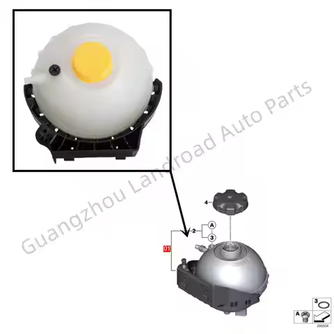 17137642158 Coolant Expansion Tank For BMW F20 116 118 120 125 F22 F23 218 220 F30 F31 F34 320 328 F